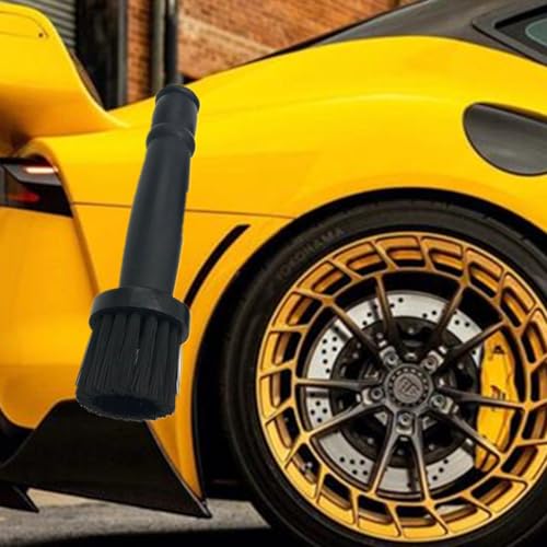 2 Packs Wheel Lug Nut Cleaning Brush Set for Chrome Closed End, Bulge & Acorn Lugnut Covers, Car Detailing Brushes for Wheel Rim Cleaning & Auto Maintenance