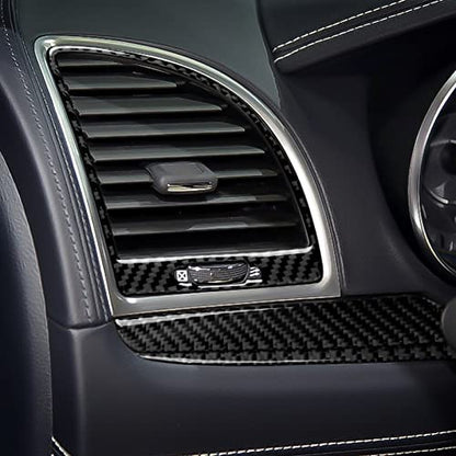 Car Dashboard Cover Decals for 2011-2023 Chrysler 300 / 300C / 300S / Limited/Touring/Base Accessories Carbon Fiber Interior Stickers - color: Dashboard Cover