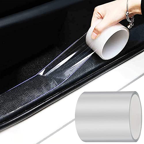 MYFAMIREA Car Door Invisible Anti-Collision Self Adhesive Seal Strip Seal Weather Strip Scratch Resistant Transparent Fit for Most Car, Protect The Car Body and Door(33Ft x 4In) - color: Transparent, size: 33Ft x 4In