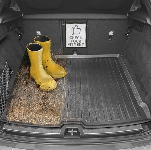 Premium Cargo Liner for Volvo XC60 2018-2026 Crossover - 100% Protection - Custom Fit Car Trunk Mat - All-Season Black Cargo Mat - 3D Shaped Laser Measured Trunk Liners for Volvo XC60