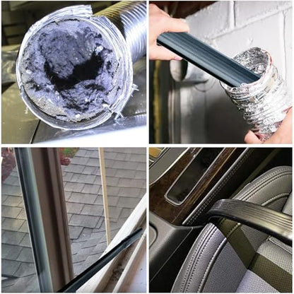 Flexible Crevice Tool for Dyson V7 V8 V10 V11 V15 Gen5 Cordless Vacuums - Vacuum Accessories & Attachments for Dryer Vent, Car Detailing and Corners Cleaning - Dryer Vent Cleaner Kit