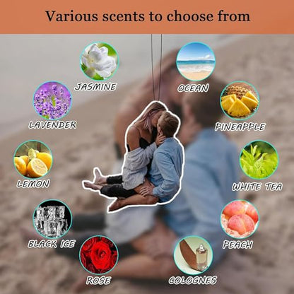 100PCS Custom Logo Air Freshener for Car Bulk,Wholesale Personalized Car Air Freshener Custom Logo/Photo/Anniversary/Wedding/Baby Shower/Valentine's Day (100pcs-Crop) - color: 100 Pcs - Crop