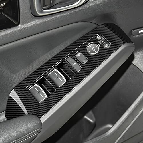 Car Window Lift Control Switch Decals for 2022 2023 2024 2025 Honda Civic 11th Gen Accessories ABS Carbon Fiber Interior Stickers - color: Window Lift Control