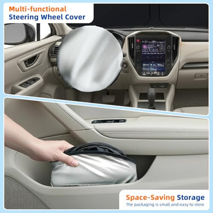 Windshield Sunshade for Mazda CX-30 2019-2026, Foldable Front Windshield Sun Cover with Steering Wheel Shade, UV Heat Reflective Car Sun Visor to Keep Interior Cool - size: For Mazda CX-30 2019-2026