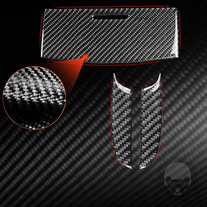 NVCNX Real Premium Carbon Fiber Accessories for Dodge Durango 2011-2020 2012 2013 2014 2015 2016 2017 2018 2019 Car Roof Reading Light Panel Cover Interior Trim Sticker Decal 3PCs - color: 2011-2020 Roof Reading Light Panel Trim