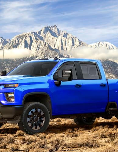 in-Channel Window Rain Guards Fit for Chevy Silverado 1500/GMC Sierra 1500 2019-2026 Crew Cab Extra Durable Window Deflectors Window Visors Vent Visors Vent Shades Truck Accessories - size: 2019-2026 Chevy Silverado/GMC Sierra 1500 Crew Cab