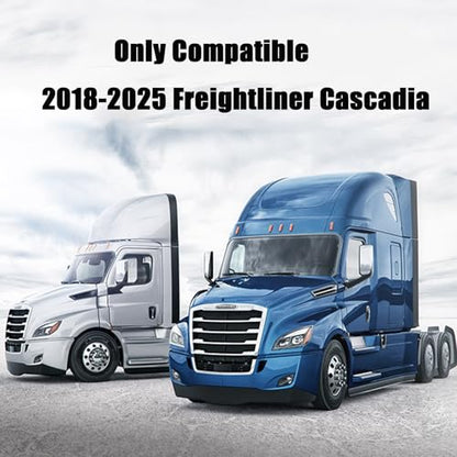 A Pair Black Door Mirror Arm Cover for 2018-2025 Freightliner Cascadia Accessories Driver & Passenger Side Freightliner Cascadia Mirror Cover Semi Truck