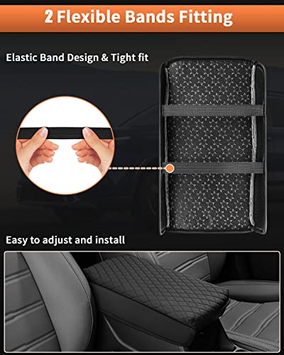 Shademax Center Console Cover for Honda CRV 2026 2025 2024 2023 Accessories CRV Armrest Cover Center Console Cushion Pad Leather Miiddle Console Lid Arm Rest Seat Box Cover Protector Anti-Scratch - size: Size for Honda CRV 2023-2026