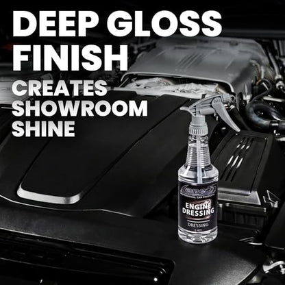 LANE'S Engine Dressing | Professional Engine Bay Cleaner and Protector Shine | Prevents Rubber Hoses Fading and Cracking | Easy to Use, Dust Resistant Degreaser & Detail Spray | 16 oz - size: 16 Fl Oz (Pack of 1)