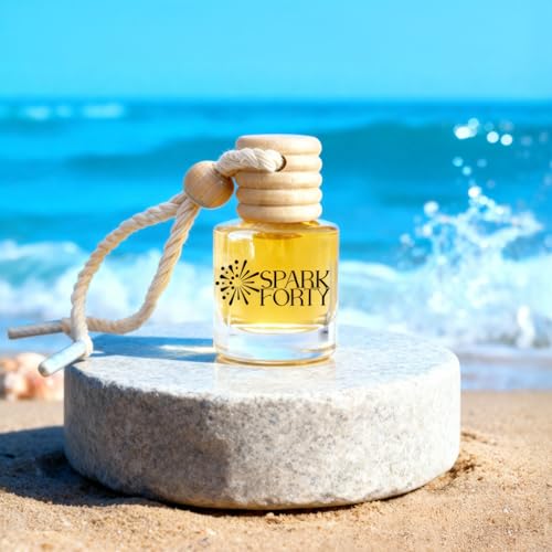 Ocean Car Perfume Car Air Freshener 30-Day Luxury Essential Oil Cologne Scent Gift Set for Men & Women, Auto Diffuser for Truck SUV Long-Lasting Fresh Scent