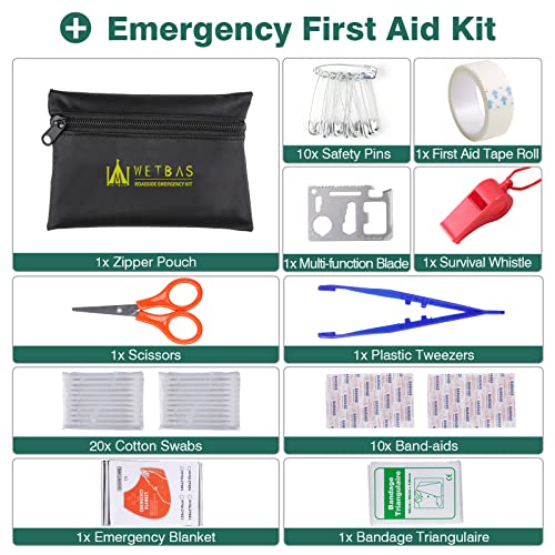 Car Roadside Emergency Kit, Auto Vehicle Safety Emergency Road Side Assistance Kits Essentials, with Jumper Cables, Safety Hammer, Reflective Warning Triangle