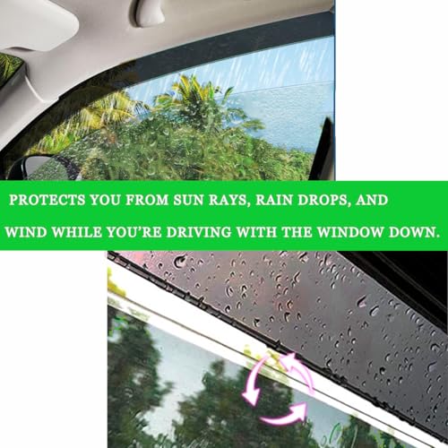 Window Visors Rain Guards Side Wind Deflectors for Chevy Silverado/GMC Sierra 1500 2500HD 3500HD Double/Extended Cab 2014-2018, Vent Guard Shade Sun 94528 - size: For Silverado 14-18 Extended Cab