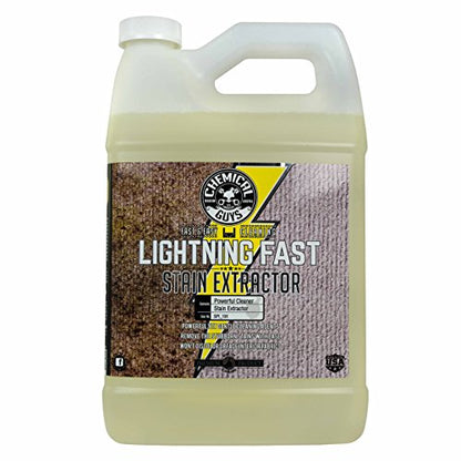 Chemical Guys Lightning Fast Carpet and Upholstery Stain Extractor - Carpet Cleaner, Safe for Fabric, Upholstery, Cars, Home, Office, Furniture, and More, Fresh Scent - 128 oz - size: 8 Pound (Pack of 1)