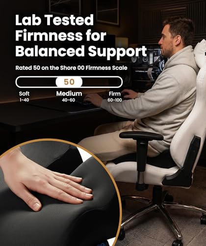 Everlasting Comfort Elevate Series Doctor Recommended Memory Foam Seat Cushion for Office Chairs & Car - Ergonomic Desk Accessories - Cushions for Tailbone Pain Relief (Charcoal Black, Large) - size: Standard
