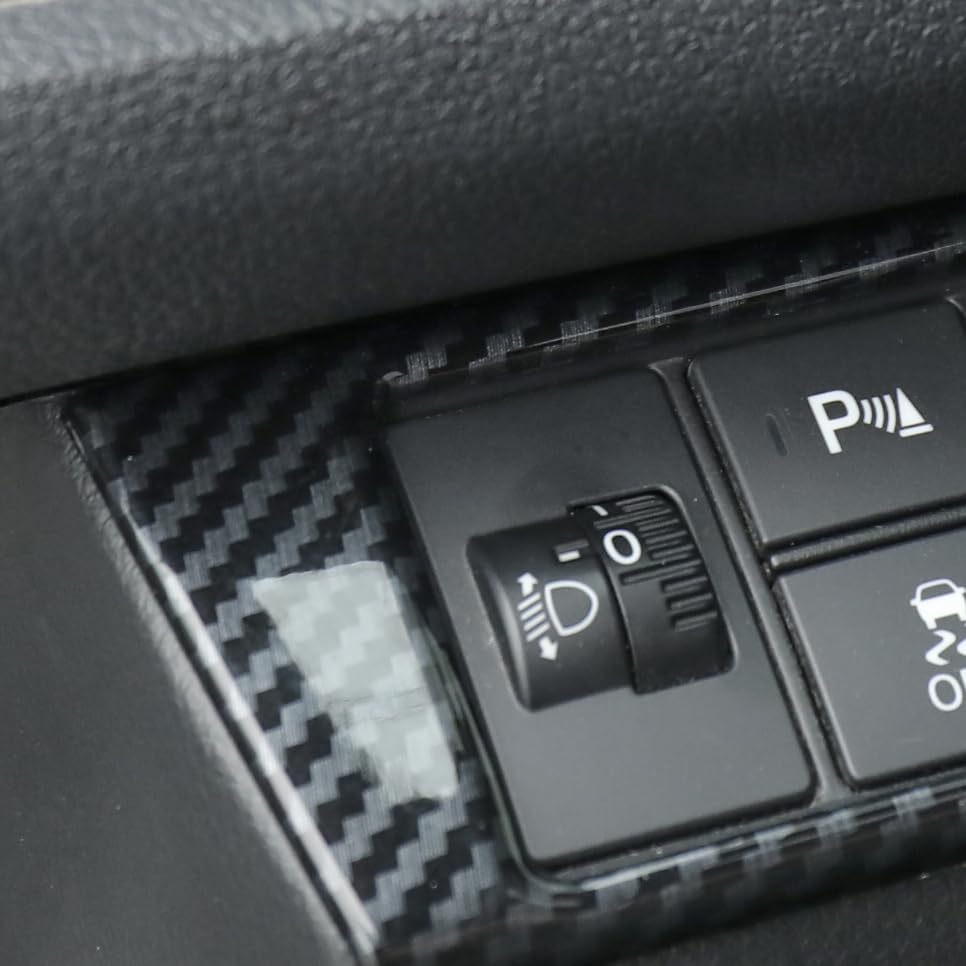 YINGTUU for Honda Civic Accessories 10th Gen 2016 2017 2018 2019 2020 2021 Headlight Switch Control Cover Interior Protection Trim Carbon Fiber Pattern - color: Headlight Switch Control Cover