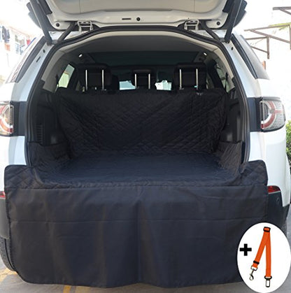 FLR Cargo Liner Cover Waterproof Durable Washable Car Pet Seat Cover Backing Protection Dog Mats for Travel Cars, SUV, Vans & Trucks-Universal Fit-80X52in - color: Black