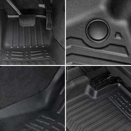 Floor Mats for 2021-2026 Jeep Grand Cherokee L (6-Seater w/o 2nd Row Center Armrest Only), TPE All Weather Durable Floor Liners for Jeep Grand Cherokee L Accessories - size: 2021–2026 | For Jeep Grand Cherokee L
