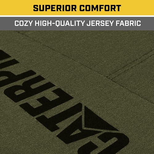 Cat CozyBlend Car Seat Covers, Olive Green Heather - Premium Jersey Fabric Seat Covers for Cars Trucks SUV, Breathable Cotton Car Seat Covers Front Seats Only, Universal Fit Automotive Interior Covers - color: Olive Green