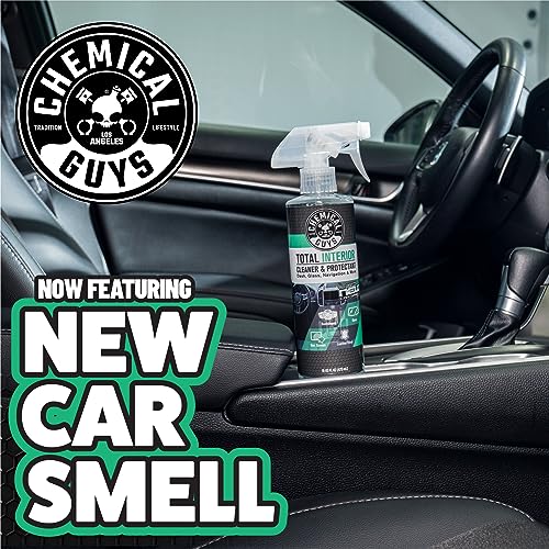 Chemical Guys SPI2341602 Total Interior Cleaner and Protectant, New Car Smell, (Safe for Cars, Trucks, SUVs, Jeeps, RVs & More) 2-16 fl oz - size: 16 Fl Oz (Pack of 1), style: New Car - 2 Pack