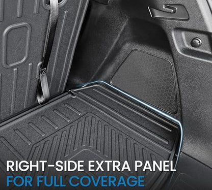 Cargo Mat for Honda Pilot 2026 2025 2024 2023, All Weather TPE Trunk Mat with Backrest Mat Left Storage Tray Mat Car Accessories for Pilot (Cargo Mat with Backrest Mats) - style: Cargo Mat with Backrest Mats