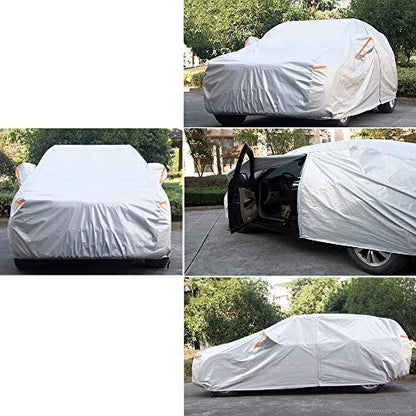 Kayme 6 Layers SUV Car Cover Custom Fit for BMW X1 (2009-2025) Waterproof All Weather for Automobiles, Outdoor Full Cover Rain Sun UV Protection.Silver - size: 6. Custom Fit BMW X1