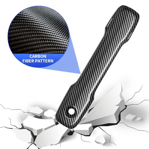 Car Chrome Carbon Fiber Style Door Handle Cover for Toyota Tacoma 2024 2025 2026 and Toyota 4Runner 2025 2026 Auto Exterior Decorations Accessories Side Pull Handles Protection Trim Panel