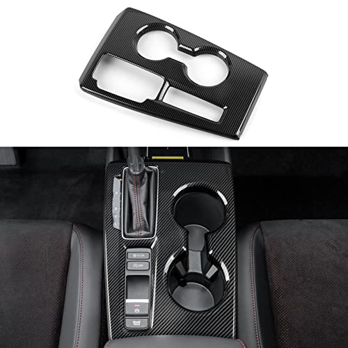 Car Gear Shift Panel Cover Decals for 2022 2023 2024 2025 Honda Civic 11th Gen Accessories ABS Carbon Fiber Interior Stickers, Only for Automatic Shifter - color: Gear Shift Panel
