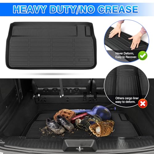 Cartist Cargo Mat for Dodge Grand Caravan 2008-2020/Chrysler Town & Country 2008-2016 Behind 3rd Row Seat Cargo Liner for Grand Caravan Accessories TPE All Weather Trunk Mat - size: 4)Chrysler Town & Country 2008-2016