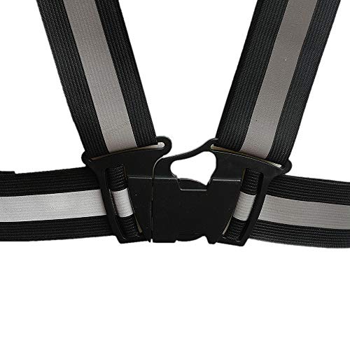 ZOJO Safety Vests,10 Packs | Lightweight, Adjustable & Elastic | Safety & High Visibility for Running, Jogging, Walking,Cycling | Fits Outdoor Clothing (Black) - color: 10pcs-black