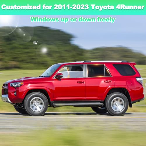 2011-2023 4Runner Window Shades -Car Window Shade for Baby and Driver, Breathable Mesh Car Privacy Curtains for Side Windows, UV Protection and Heat Insulation for Road Trips, Napping - size: 4Runner(2011-2023)4PCS