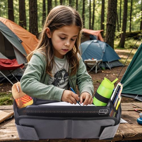 Kids Travel Tray for Car, Car Seat Tray, Grey