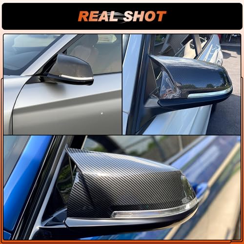 Carbon Fiber Mirror Cover Caps Rearview Side Mirror Covers Compatible with BMW F20 F21 F22 F30 F31 F32 F36 F87 E84 GT 3GT X1 M2 M3-1Pair - size: Fit for BMW 3 Series GT 3GT F34 2013-2018