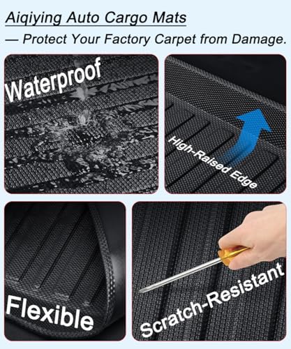 All Weather Rear Cargo Liners Trunk Tray Mats Protector Custom Compatible with 2018 2019 2020 2021 2022 2023 2024 2025 Toyota Camry, 3D Waterproof Durable Odorless Flexible Black TPO Accessories - size: 3）for Toyota Camry I 2018-2026 I Trunk Mat