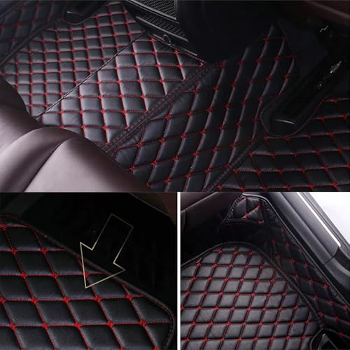 Customize Personalized Floor Mats for Cars, Full Coverage Luxury Mat Set, Anti-Slip, Custom Suitable for 99% of Sedan Trucks SUV Auto (Black Blue) - color: Black blue