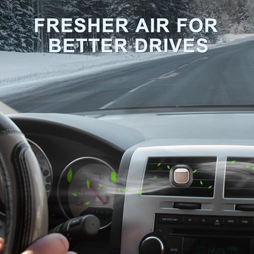 JUSTTOP Crystal Ice Scent Car Air Freshener Clip,6PK,Provides Long Lasting Fragrance Holding for Over 180 Days,Car Accessories for Men or Women