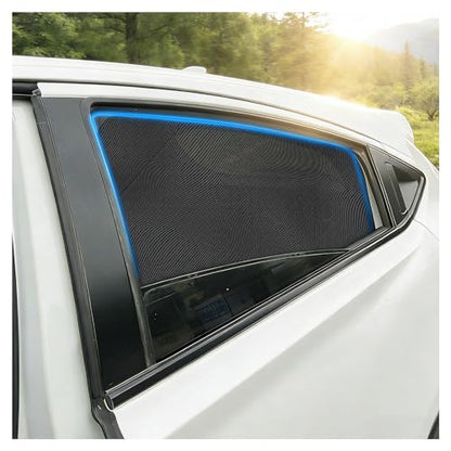 Car Window Shades,2 Pack Car Side Window Sunshade,Breathable & Retractable Car Window Shade for Baby,Universal Fit Most of Cars,Glare Shield,Protect Privacy(Rear Windows) - size: Medium-for Rear Windows