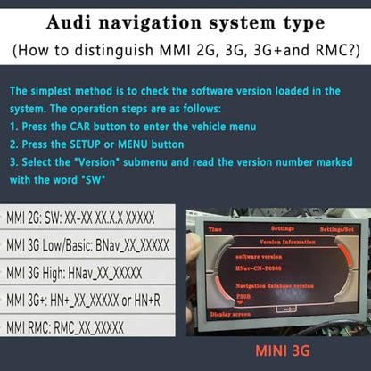 AMI Bluetooth Audio Adapter for Audi MDI MMI 3G System,Bluetooth 5.0 Adapter Compatible Bluetooth Car kit for VW Audi Q5 A5 A7 R7 S5 Q7 A6L A8L A4L Series for MMI 3G System (Only 3G) - size: 3g
