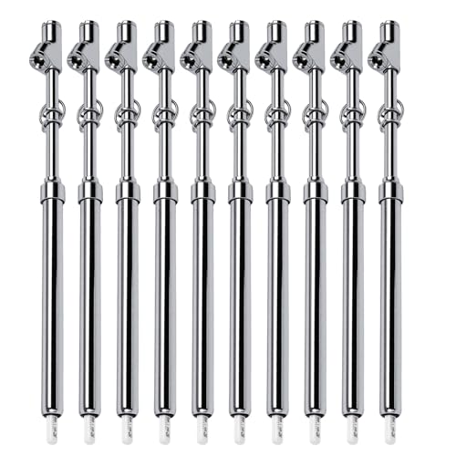 10-Pack Heavy Duty Dual Head Tire Pressure Gauge (10-150 PSI, 1-10 Bar) for Semi Trucks, RVs, Cars, Motorcycles - 12 Inch - color: 10PCS