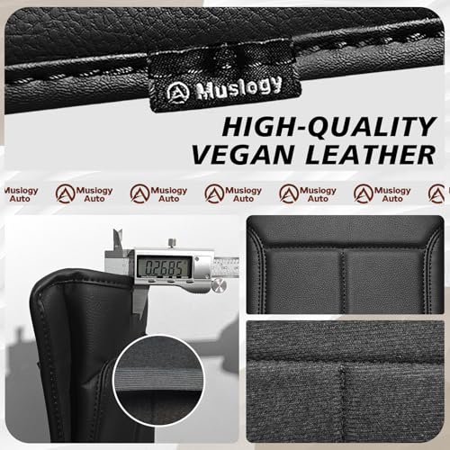 Muslogy Center Console Armrest Cover Fit for Ford F-150 F150 2009-2014 Accessories, Comfort Armrest Pad Console Lid Cushion Vegan Leather Regular Thick(Bucket Seat ONLY) - size: 2) 09-14 |F150| Bucket Seat, Regular