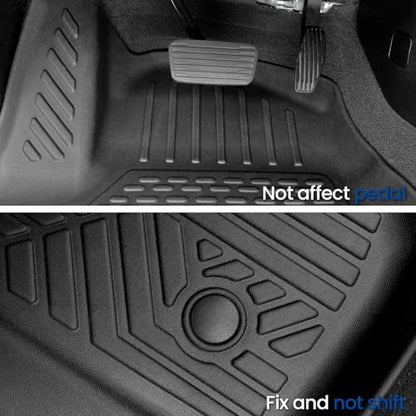 Floor Mats Set for 2021-2025 2026 Chevrolet Chevy Tahoe/GMC Yukon 7 Seat Bucket Seat Accessories(Not for Yukon XL), All Weather TPE Cargo Mat Liner Backrest Mat Door Sill Protectors - style: Floor Mats Set