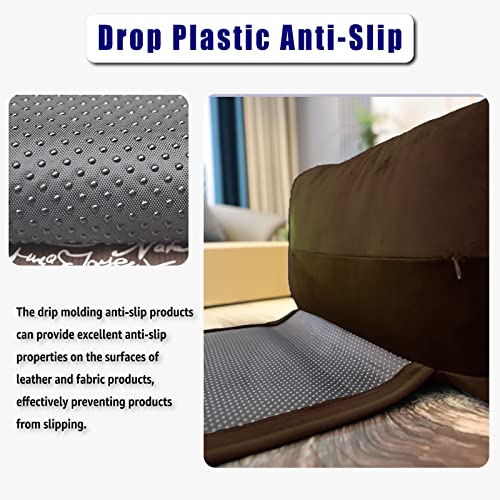 Headrest Pillow with Pearl Cotton Filling - Non-Slip Headrest Cushion for Recliners, Sofas and Loveseats (Chocolate) - color: Chocolate
