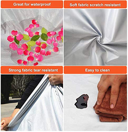Kayme Car Covers for Automobiles Waterproof All Weather Sun Uv Rain Protection with Zipper Mirror Pocket Fit Sedan Toyota Prius, Mercedes Benz CLK, Cadillac ATS, Nissan Sentra .(178 to 185 Inch) 3L - size: C8 For Sedan-Length ( 178-184 inch )