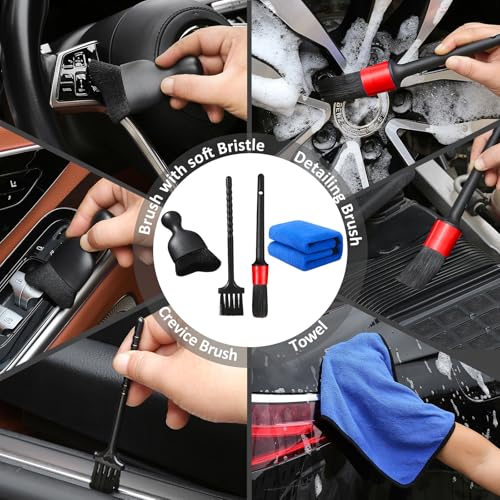 Qydipclin 10pcs Windshield Cleaning Tool Inside Car Window Cleaner Wash Kit with 4 Reusable Microfiber Pads 1 Spray Bottle and Extendable Handle Interior Auto Glass Wiper Kit, Gray - color: Gray