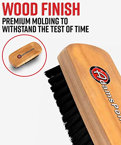 Adam's Polishes Cockpit Detailing Brush - Car Cleaning Brush | Scrub Brush for Interior Leather Cleaner Carpet Upholstery Fabric Shoe Sofa Shower Bathroom Pet | Car Wash Kit - Car Cleaning Supplies - size: Full-Size