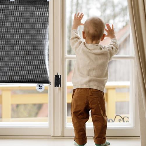 PATKAW (1 Pcs) Window Blinds, Blackout Shades No Drill, Suction Cup Temporary Roller Blind, Light Blocking Window Cover for Bedroom, Office, Nursery, Home Privacy, Travel, Rv and Car - size: 125.00X50.00X1.00CM