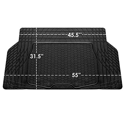 FH Group ClimaProof Universal Cargo Mat – All-Weather, Trimmable Trunk Mat (55" W x 31.5" D) – Fits Most Cars, SUVs & Trucks – Black - color: Black, style: CARGO MAT