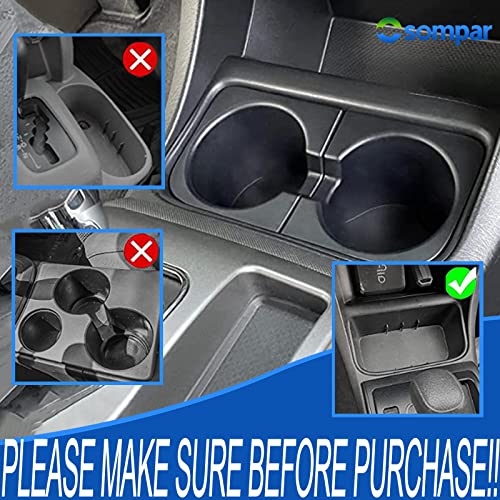 Osompar Cup Holder Insert (Pair) Compatible with 2005-2015 Toyota Tacoma Replaces 66991-04012 66992-04012 - size: 05-15 Tacoma