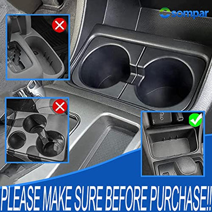 Osompar Cup Holder Insert (Pair) Compatible with 2005-2015 Toyota Tacoma Replaces 66991-04012 66992-04012 - size: 05-15 Tacoma