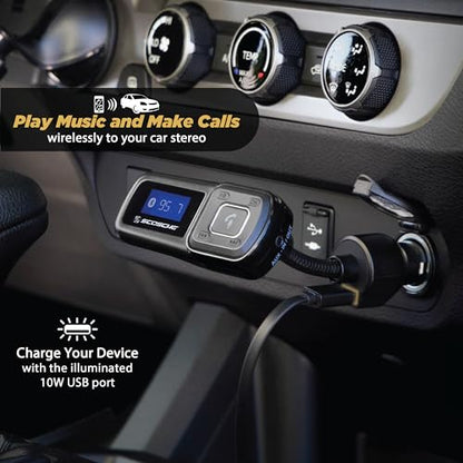 Scosche BTFM BTFREQ Universal Bluetooth Handsfree Car Kit with FM Transmitter for Vehicles