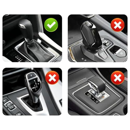 Stacool Leather Gear Shift Cover Diamond Embroidery Design,Durable Shift Knob Cover for Shift Lever Protection,Universal Car Gear Shift Cover Car Accessory Suitable for Cars,Trucks,SUVs (Dark Gray) - color: Dark Gray